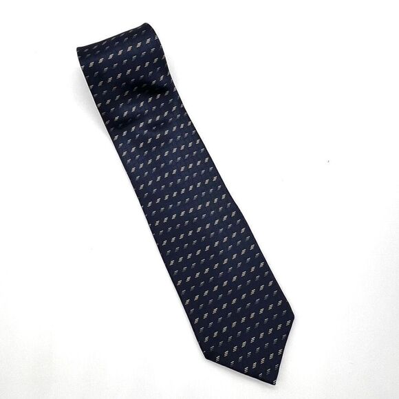 bill blass Other - Vintage Bill Blass Silk Tie Blue and Light Yellow / Cream